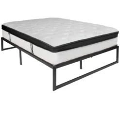 Flash Furniture 14 Inch Metal Platform Bed Frame and 12 Inch Hybrid Mattress Set -Flash Furniture Sale Store GUEST ca19a8b7 a123 415a a3e6 7de0609d7d83