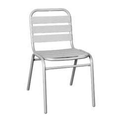 Flash Furniture Lila Aluminum Triple Slat Back Indoor-Outdoor Armless Stack Chair -Flash Furniture Sale Store GUEST ca58e8c9 8f16 4ea5 bfe8 7ed14cf19c52