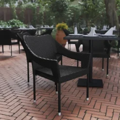 Flash Furniture Ethan Commercial Grade Stacking PE Rattan Wicker Patio Chair -Flash Furniture Sale Store GUEST ca61621a 14b9 4bc8 ac26 c84a3cc9ce13