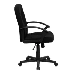 Flash Furniture Mid-Back Black Fabric Executive Swivel Office Chair