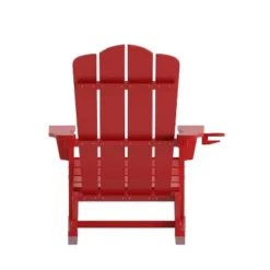Flash Furniture Newport HDPE Adirondack Chair with Ottoman and Cup Holder -Flash Furniture Sale Store GUEST cbc40194 0483 49e5 a876 ffd579b65219