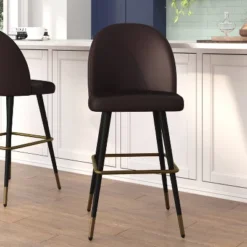Flash Furniture Lyla Commercial Grade Modern Armless Barstools - Set of 2