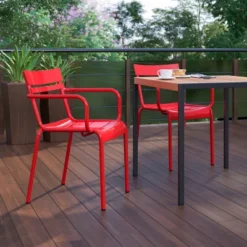 Flash Furniture Nash Commercial Grade Steel Indoor-Outdoor Stackable Armchair -Flash Furniture Sale Store GUEST cd779dec 9fe2 4bde 8acd 39f5ad842a1d