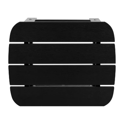 Flash Furniture Charlestown All-Weather Poly Resin Folding Adirondack Chairs, Set of 2 with Side Table 9 Flash Furniture Charlestown All-Weather Poly Resin Folding Adirondack Chairs, Set of 2 with Side Table - Image 9