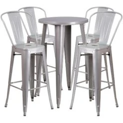 Flash Furniture Commercial Grade 24" Round Metal Bar Table Set with 4 Cafe Stools 12 Flash Furniture Commercial Grade 24" Round Metal Bar Table Set with 4 Cafe Stools -Flash Furniture Sale Store GUEST cd9f2442 f249 4427 a2cd 24e1a04a6f7d
