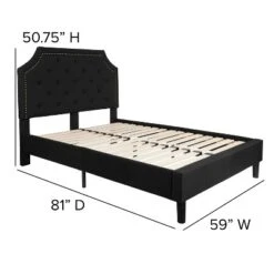 Flash Furniture Brighton Tufted Upholstered Platform Bed with 10 Inch Mattress -Flash Furniture Sale Store GUEST ce0cb7d2 6835 4014 9eb6 894e3ff87147