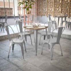 Flash Furniture Declan 30" Round Indoor/Outdoor Commercial Dining Table -Flash Furniture Sale Store GUEST ce1ce7ab 0b43 4ebf 91ef 31504531a97e