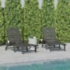 Flash Furniture Monterey Set of 2 Adjustable All-Weather Adirondack Loungers