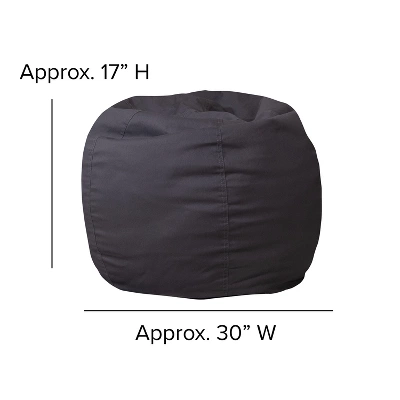 Flash Furniture Small Bean Bag Chair for Kids and Teens with Removable Cover 4 Flash Furniture Small Bean Bag Chair for Kids and Teens with Removable Cover - Image 4