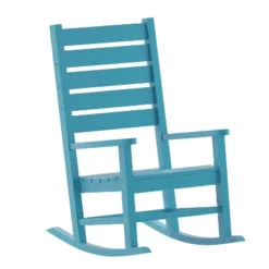 Flash Furniture Manchester Contemporary Rocking Chair, All-Weather HDPE Indoor/Outdoor Rocker -Flash Furniture Sale Store GUEST cf440ffd 6918 4fee aa39 ddebe084ac05