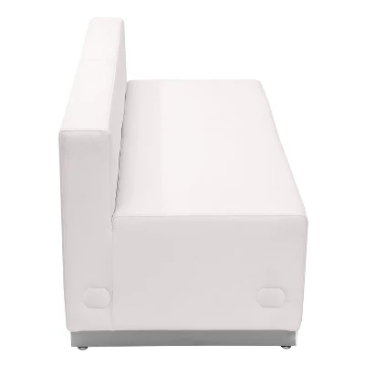 Flash Furniture HERCULES Alon Series Modular LeatherSoft Loveseat 3 Flash Furniture HERCULES Alon Series Modular LeatherSoft Loveseat - Image 3