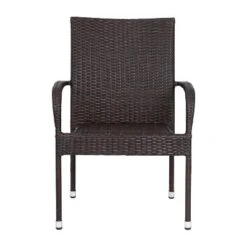 Flash Furniture Maxim Indoor/Outdoor Wicker Dining Chairs With Fade & Weather-Resistant Steel Frames For Patio And Deck -Flash Furniture Sale Store GUEST d0808ca2 3aed 4093 a698 486e1c08a2d6