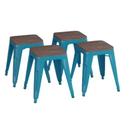 Flash Furniture 18" Backless Table Height Stool With Wooden Seat, Stackable Metal Indoor Dining Stool, Commercial Grade - Set Of 4 26 Flash Furniture 18" Backless Table Height Stool With Wooden Seat, Stackable Metal Indoor Dining Stool, Commercial Grade - Set Of 4 -Flash Furniture Sale Store GUEST d352350f 48a8 46ce a7ed b9abf0769bc9