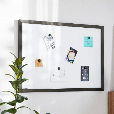 Flash Furniture Bristol Wall Mount White Board with Black Pine Frame and Accessories 3 Flash Furniture Bristol Wall Mount White Board with Black Pine Frame and Accessories - Image 3