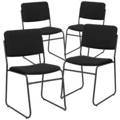 Flash Furniture HERCULES Series High Density Stacking Chair with Sled Base - Set of 4