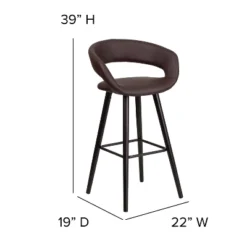 Flash Furniture Brynn Series 29" Contemporary Vinyl Barstool with Wood Frame -Flash Furniture Sale Store GUEST d52f9a2b 796e 453c 8855 b1535c54e086