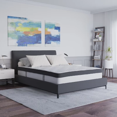 Flash Furniture Capri Comfortable Sleep 12 Inch CertiPUR-US Certified Memory Foam & Pocket Spring Mattress, Mattress In A Box 11 Flash Furniture Capri Comfortable Sleep 12 Inch CertiPUR-US Certified Memory Foam & Pocket Spring Mattress, Mattress In A Box - Image 11