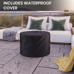 Flash Furniture Titus Commercial Grade 27-Inch Smokeless Outdoor Fire Pit with Waterproof Cover -Flash Furniture Sale Store GUEST d6dbc5b8 1cf0 49c1 ac28 487babb9c07a