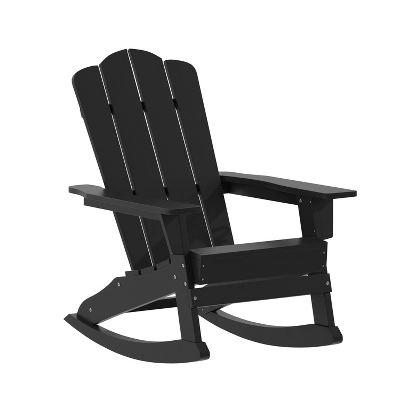 Flash Furniture Halifax All-Weather HDPE Adirondack Chair with Pull-Out Ottoman 12 Flash Furniture Halifax All-Weather HDPE Adirondack Chair with Pull-Out Ottoman - Image 12