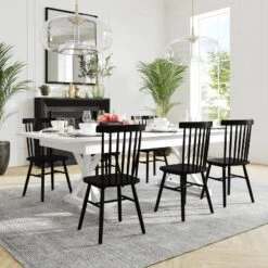 Flash Furniture HERCULES 8' x 40" Rectangular Solid Pine Folding Farm Table with X-Legs