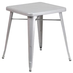 Flash Furniture Commercial Grade 23.75" Square Metal Indoor-Outdoor Table -Flash Furniture Sale Store GUEST daaa4277 af57 4cfa 9d9f 27720e32fd38