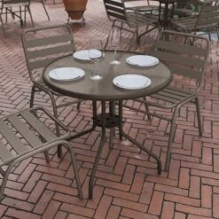 Flash Furniture Bellamy 31.5" Round Tempered Glass Metal Indoor/Outdoor Table -Flash Furniture Sale Store GUEST daf873f7 ce94 43d5 aa5a c7099a6ee000