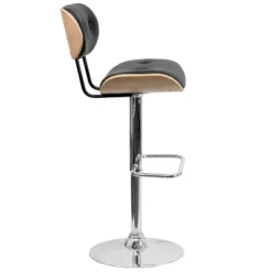 Flash Furniture Bentwood Adjustable Height Barstool with Button Tufted Vinyl -Flash Furniture Sale Store GUEST db045187 4b06 4545 a0b2 caab8aa5e8df