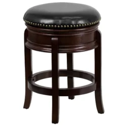 Flash Furniture 24" Backless Swivel Wood Counter Height Stool with LeatherSoft Seat 21 Flash Furniture 24" Backless Swivel Wood Counter Height Stool with LeatherSoft Seat -Flash Furniture Sale Store GUEST dc70622a 3334 42c5 9e82 219be8cfd844