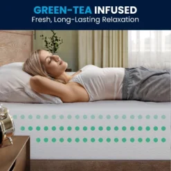 Flash Furniture Cloud 10" Green Tea Cooling Gel Memory Foam Mattress -Flash Furniture Sale Store GUEST dd09e84a 881f 4902 a656 f64e66bec46e