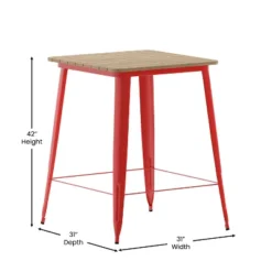 Flash Furniture Declan Commercial 31.5" Square Bar Height Table with All-Weather Poly Resin Top -Flash Furniture Sale Store GUEST e037c9b1 b4ba 49a8 9587 1d41913d8885