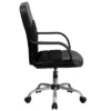 Flash Furniture Mid-Back Swivel Task Chair with Breathable Mesh and LeatherSoft Seat