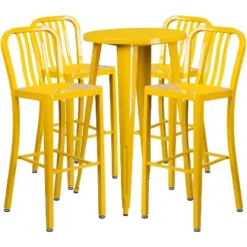 Flash Furniture Commercial Grade 24" Round Metal Bar Table & 4 Stools Set 8 Flash Furniture Commercial Grade 24" Round Metal Bar Table & 4 Stools Set -Flash Furniture Sale Store GUEST e100ebcd d3f3 4cfc 8460 423efb8d7f61