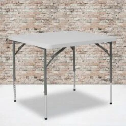 Flash Furniture 2.79-Foot Square Height Adjustable Folding Table