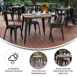 Flash Furniture Declan Commercial Grade 31.5" Square Indoor/Outdoor Dining Table 16 Flash Furniture Declan Commercial Grade 31.5" Square Indoor/Outdoor Dining Table -Flash Furniture Sale Store GUEST e47d69b8 8dfd 4f54 b2b7 34b637a8ff48