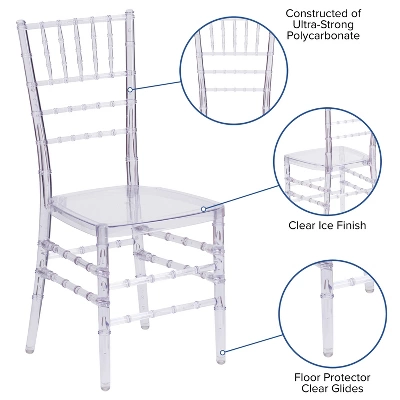 Flash Furniture Flash Elegance Stacking Chiavari Chair 2 Flash Furniture Flash Elegance Stacking Chiavari Chair - Image 2