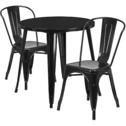 Flash Furniture 30" Round Metal Table & 2 Stackable Cafe Chairs Set 12 Flash Furniture 30" Round Metal Table & 2 Stackable Cafe Chairs Set -Flash Furniture Sale Store GUEST e56ed864 cc87 45ae b6d0 ad9c731827df