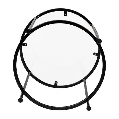 Flash Furniture Astoria Collection Modern Round Glass End Table 6 Flash Furniture Astoria Collection Modern Round Glass End Table - Image 6