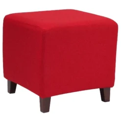 Flash Furniture Ascalon Taut Upholstered Cube Ottoman Pouf with Tapered Legs -Flash Furniture Sale Store GUEST e591d432 d335 4af6 92f1 64dbcadfb337