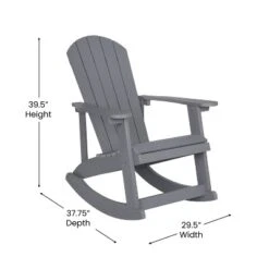 Flash Furniture Savannah Set of 2 All-Weather Poly Resin Adirondack Rocking Chairs with Cushions -Flash Furniture Sale Store GUEST e7d5a88f 40d1 4276 89cd 79862f567a6d