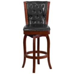 Flash Furniture 30'' High Wood Barstool with Button Tufted Back and Swivel Seat 6 Flash Furniture 30'' High Wood Barstool with Button Tufted Back and Swivel Seat -Flash Furniture Sale Store GUEST e88f7f0c f0c5 41c7 a2dc 73a637e8779e