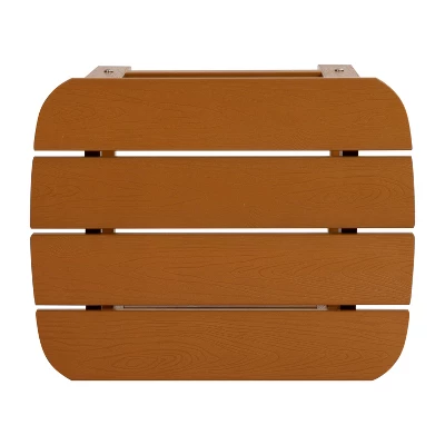 Flash Furniture Charlestown All-Weather Poly Resin Adirondack Chairs & Table Set (3-Piece) 7 Flash Furniture Charlestown All-Weather Poly Resin Adirondack Chairs & Table Set (3-Piece) - Image 7