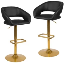 Flash Furniture Contemporary Vinyl Adjustable Height Barstools, Set of 2 -Flash Furniture Sale Store GUEST e982c99e 1a4e 4cb4 9426 dffeeabd3528