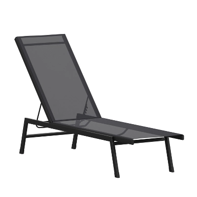 Flash Furniture Brazos All-Weather Adjustable 5-Position Outdoor Chaise Lounge 13 Flash Furniture Brazos All-Weather Adjustable 5-Position Outdoor Chaise Lounge - Image 13