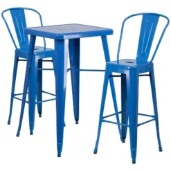 Flash Furniture Commercial Grade 23.75" Square Metal Bar Table Set with 2 Backed Stools 25 Flash Furniture Commercial Grade 23.75" Square Metal Bar Table Set with 2 Backed Stools -Flash Furniture Sale Store GUEST ea1e82e6 d762 4233 b9d9 544c7e670977