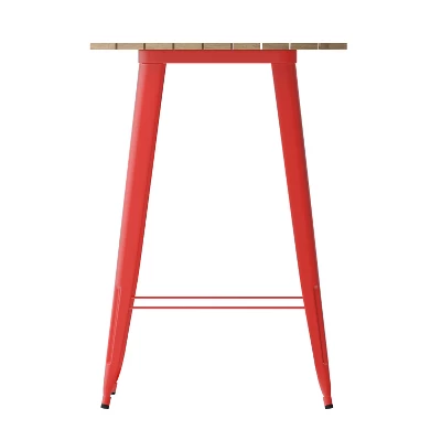 Flash Furniture Declan Commercial 30" Round Indoor/Outdoor Bar Height Dining Table 7 Flash Furniture Declan Commercial 30" Round Indoor/Outdoor Bar Height Dining Table - Image 7