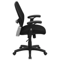 Belnick Mid-Back Super Mesh Executive Swivel Office Chair with Padded Seat