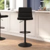 Flash Furniture Hughes Modern Adjustable Height LeatherSoft Barstools, Set of 2