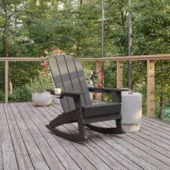 Flash Furniture Newport Weather-Resistant Adirondack Rocking Chair with Cup Holder -Flash Furniture Sale Store GUEST ee4a8032 db44 475e 987f a4b019dc53cf
