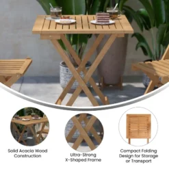 Flash Furniture Martindale 24-Inch Solid Acacia Wood Folding Patio Table -Flash Furniture Sale Store GUEST f10a7b69 e61f 4b08 aa16 1f4330236678
