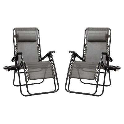 Flash Furniture Set of 2 Adjustable Zero Gravity Folding Mesh Reclining Chairs 15 Flash Furniture Set of 2 Adjustable Zero Gravity Folding Mesh Reclining Chairs - Image 15